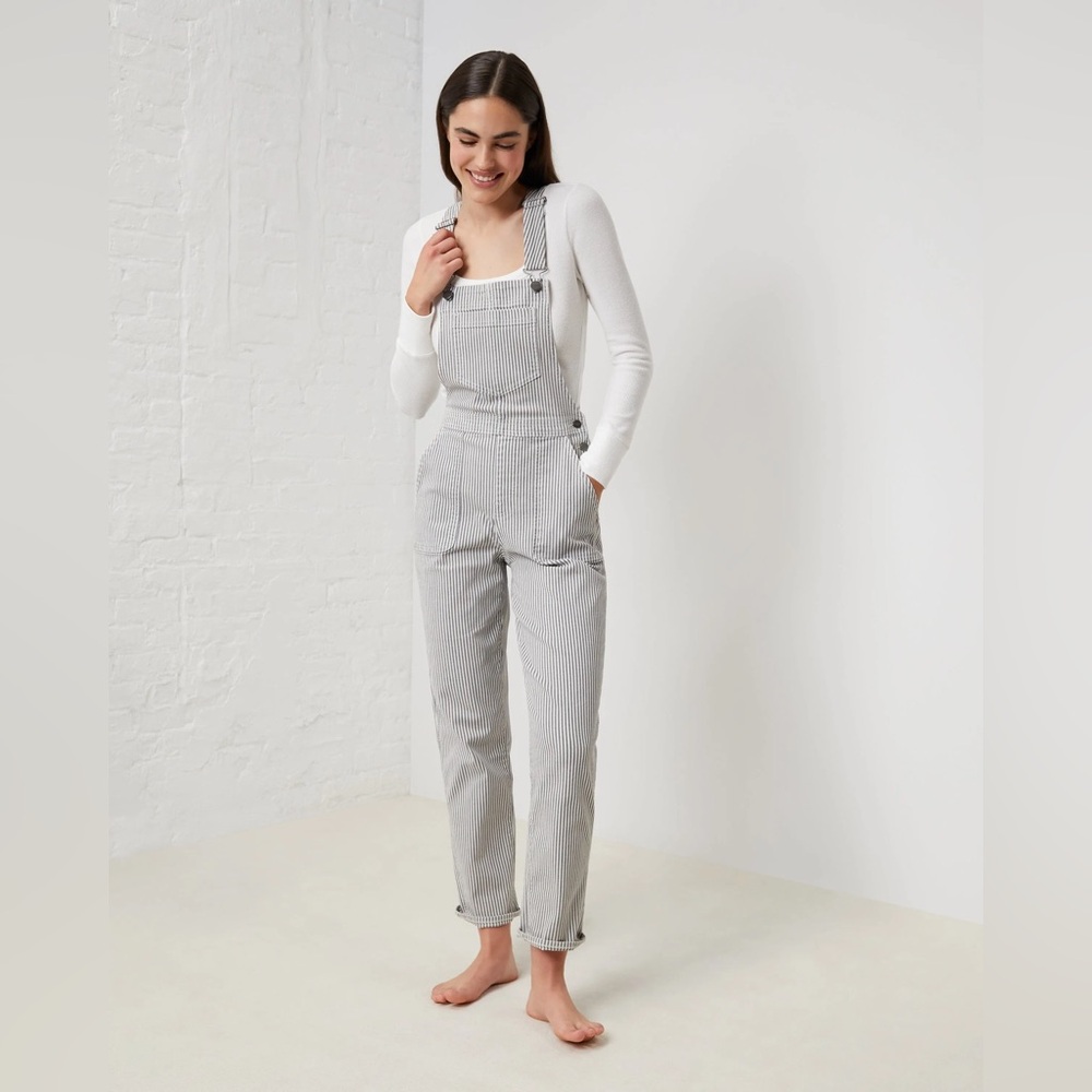 NWOT Upwest Railroad Stripe Denim Overall